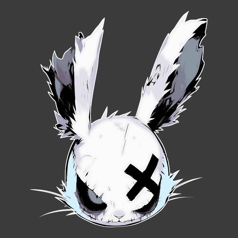 Goth Bunny Head Bunny Gothic Doll Grunge Gift