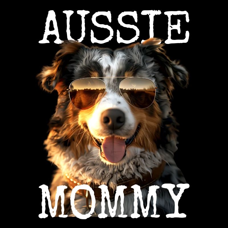 Aussie Mommy Muttertag Mom Australian Shepherd