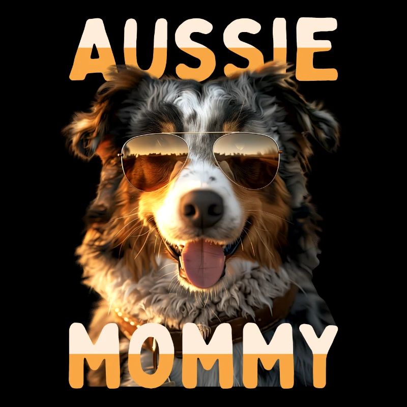 Aussie Mommy Muttertag Mom Australian Shepherd
