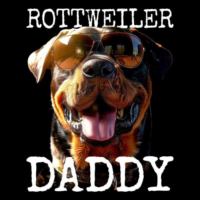 Rottweiler Daddy Papa Vater Vatertag Dad Hunde