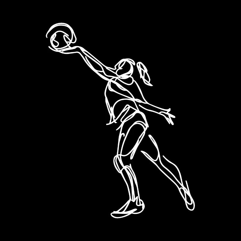 Croquis de joueuse de volley-ball