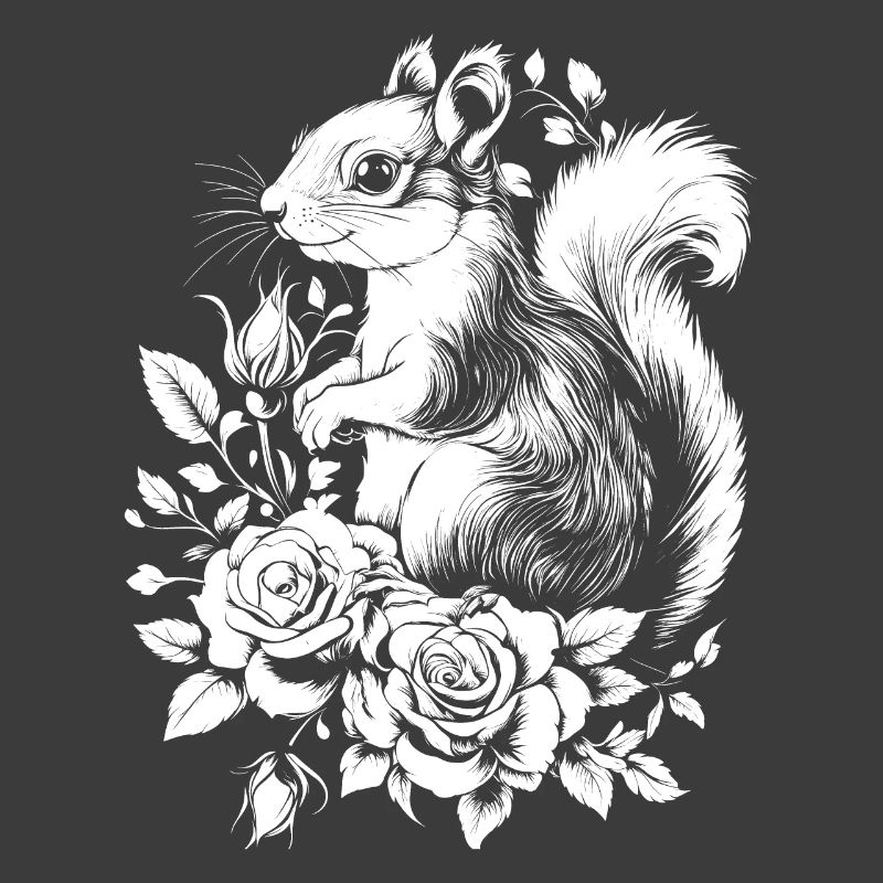 Eichhörnchen Ästhetik Rose Blumen Hörnchen