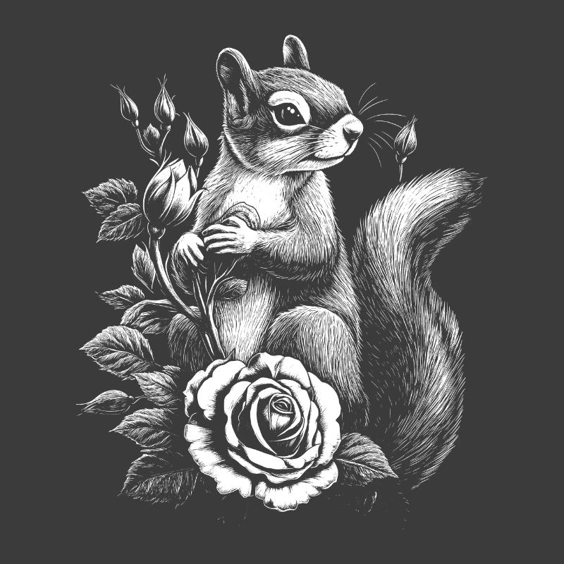 Eichhörnchen Rose Blumen Ästhetik Hörnchen