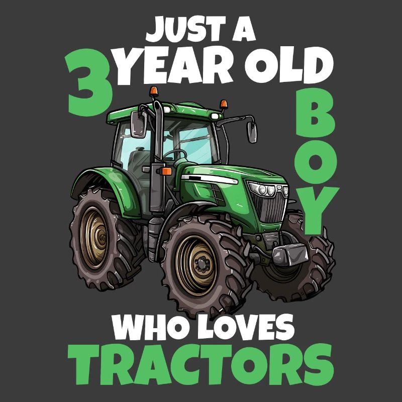 Tractor 3rd Birthday Boy 3 Years Gift