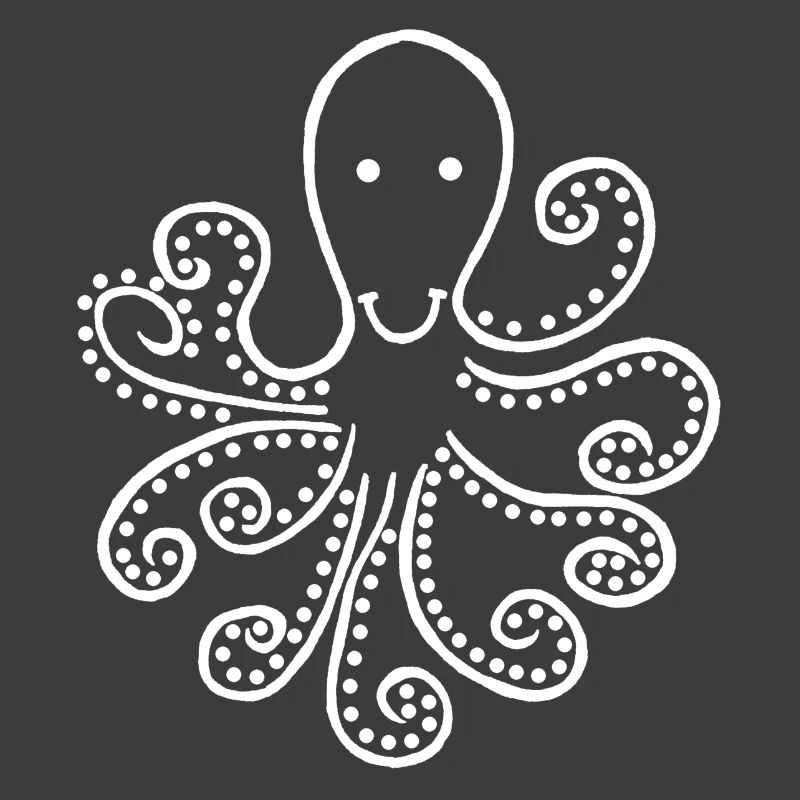 Pieuvre blanche étrange