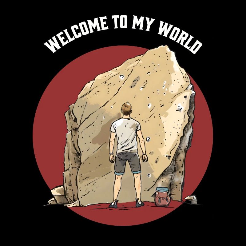 T-shirt Boulder élégant garçon Escalade
