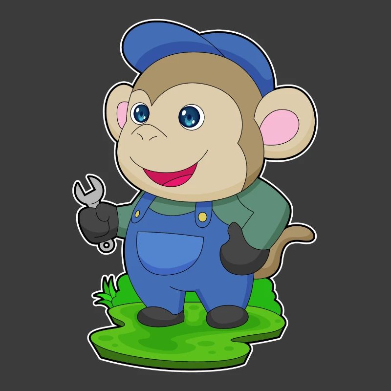 Monkey Mechanic Wrench Workshop