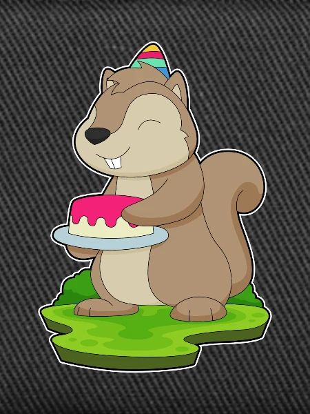 Squirrel Birthday Cake