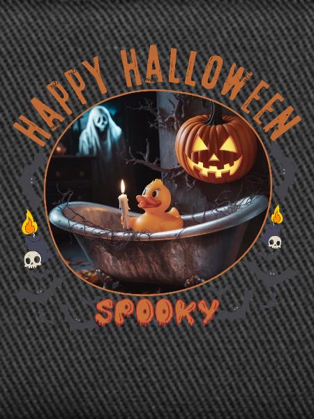 Spooky Halloween Bath Scene