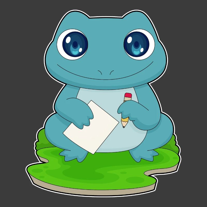 École de papier étudiante Frog