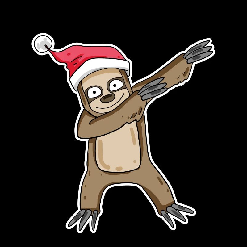 Faultier Weihnachten Motiv