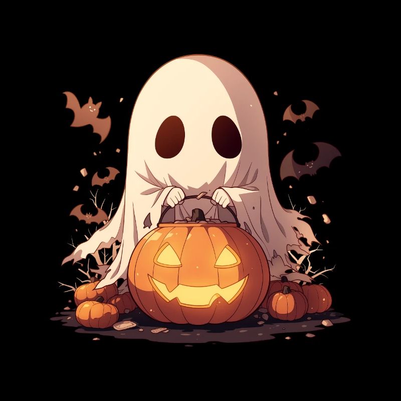 Ghost Ghost Halloween Pumpkin Lantern Gift