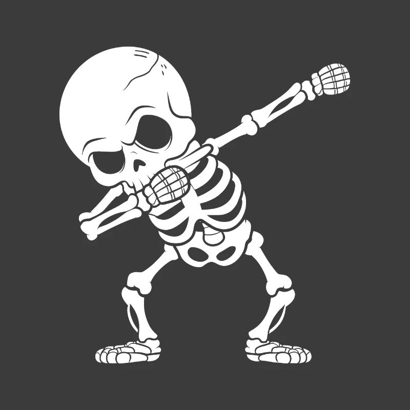 Halloween Dabbing Skeleton Funny Spooky Gift