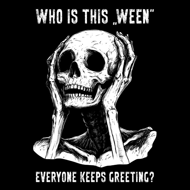 Meme Squelette Halloween Drôle Effrayant Cadeau