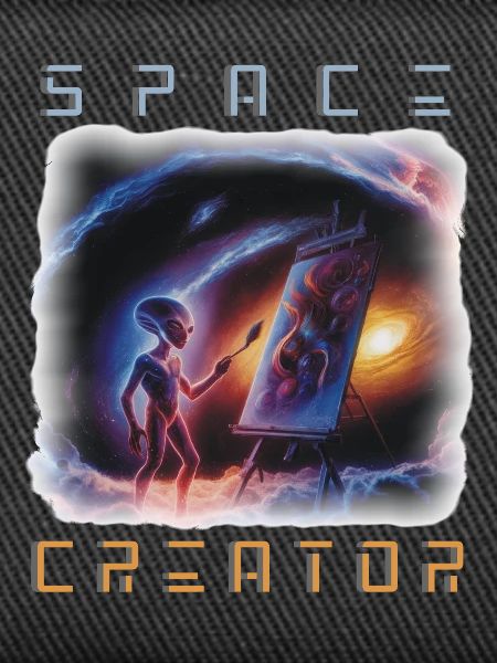Galactic Alien Artist Canvas