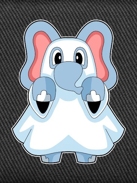 Elephant Halloween Ghost