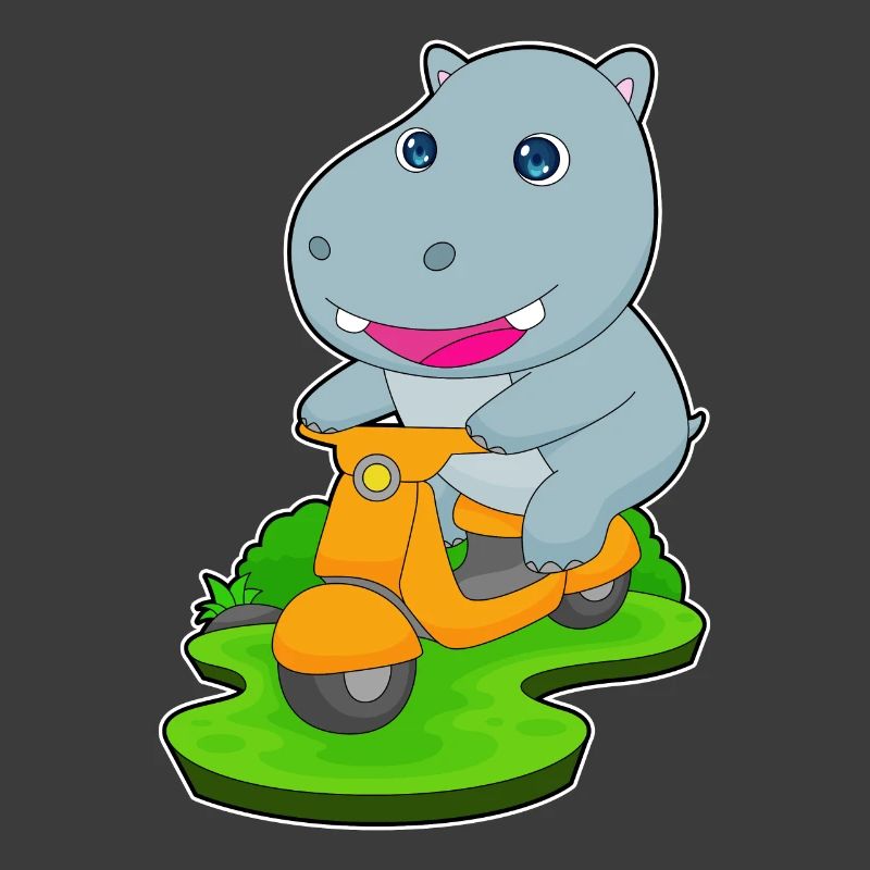 Nilpferd Motorroller