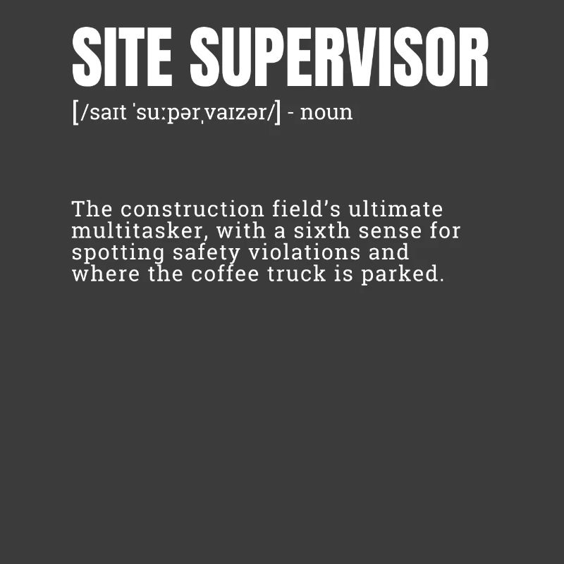 occupations, design for men, site supervisor, funn