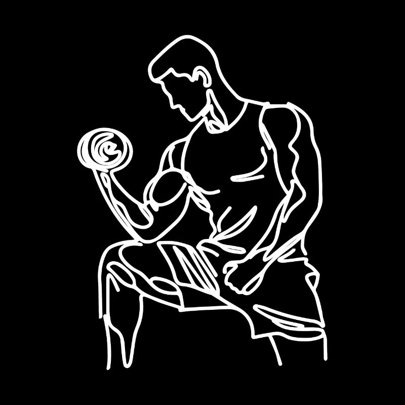 Bodybuilding Zeichnung