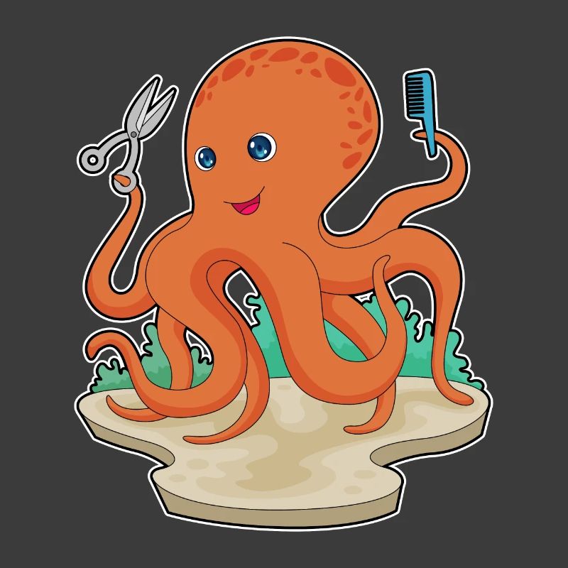 Octopus Coiffeur Ciseaux