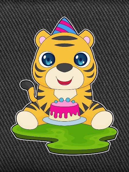 Tiger Birthday Cake