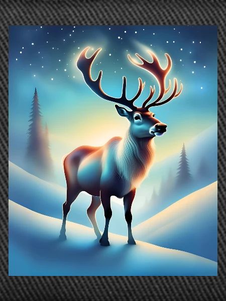 Magical winter night