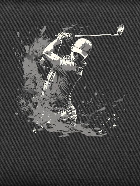 Golfer Drawing