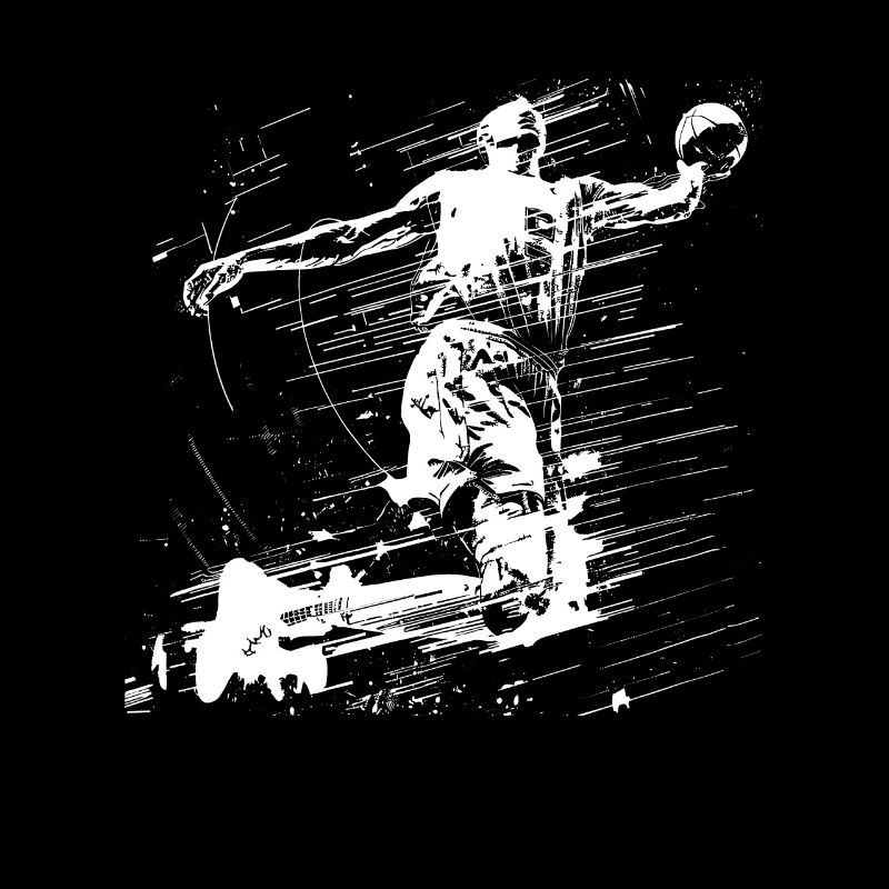 Basketballer Zeichnung