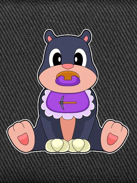 Mole Baby Bib Pacifier