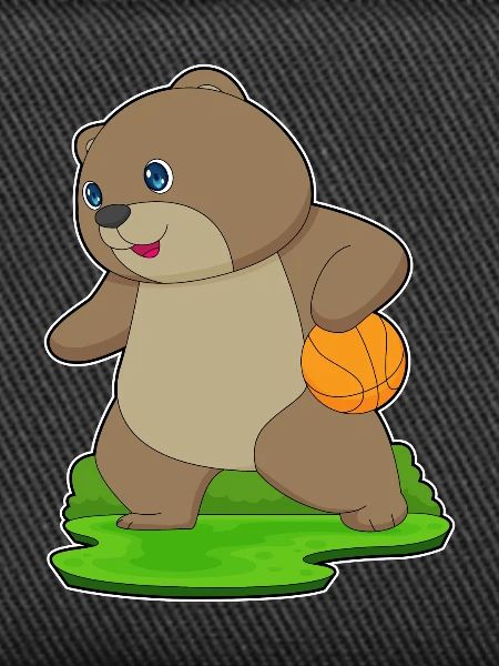Ours basketteur basketteur