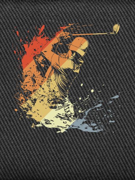 Golfspieler Retro