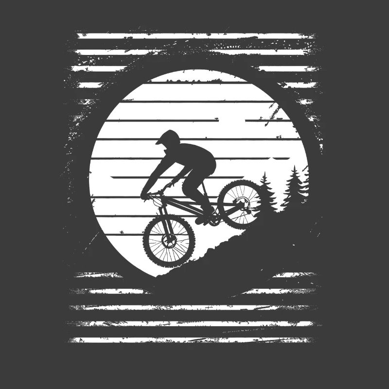 Mountainbiker Zeichnung