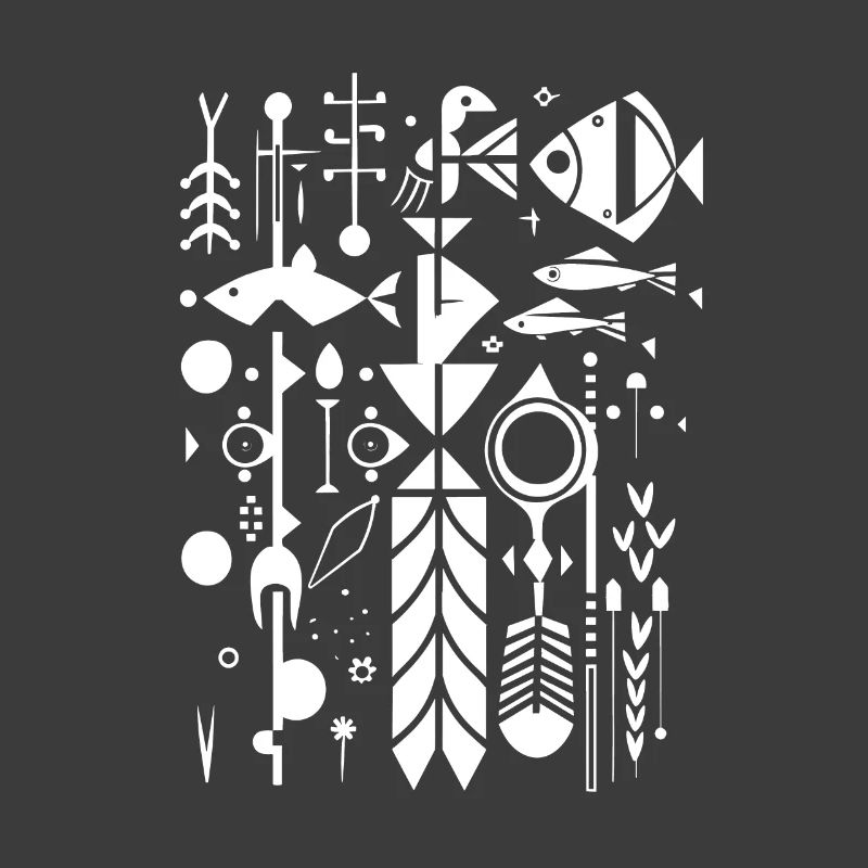 Fischerei Silhouette