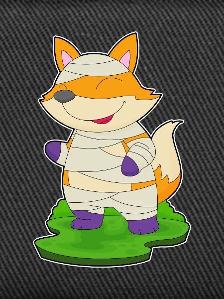 Fox Halloween Mummy