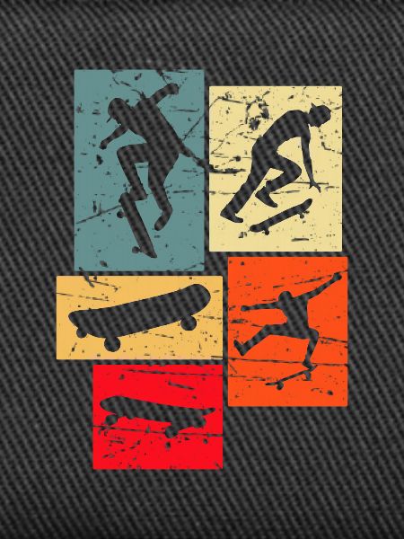 Skateboarding Retro