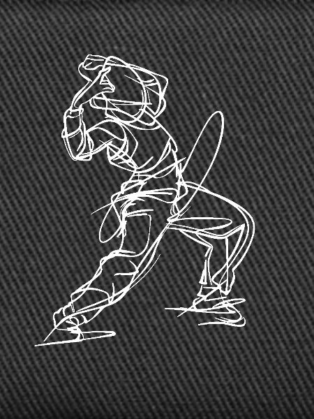 Breakdancer Line Art