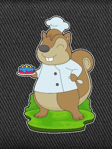 Squirrel Birthday Cake