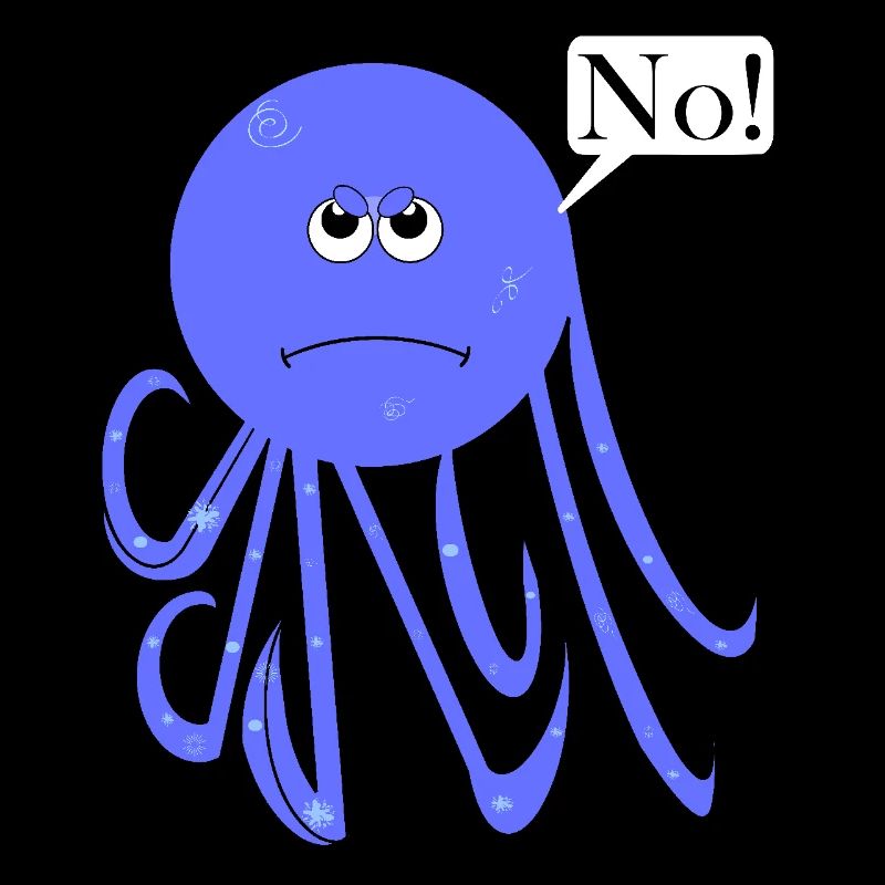 Statement No Tintenfisch, Nein Fun Comic, No
