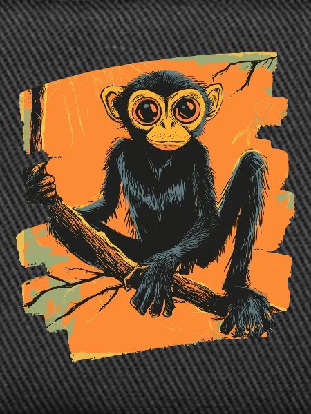 Singe araignée rétro