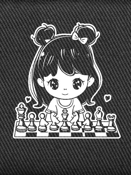 Cartoon Chess Player