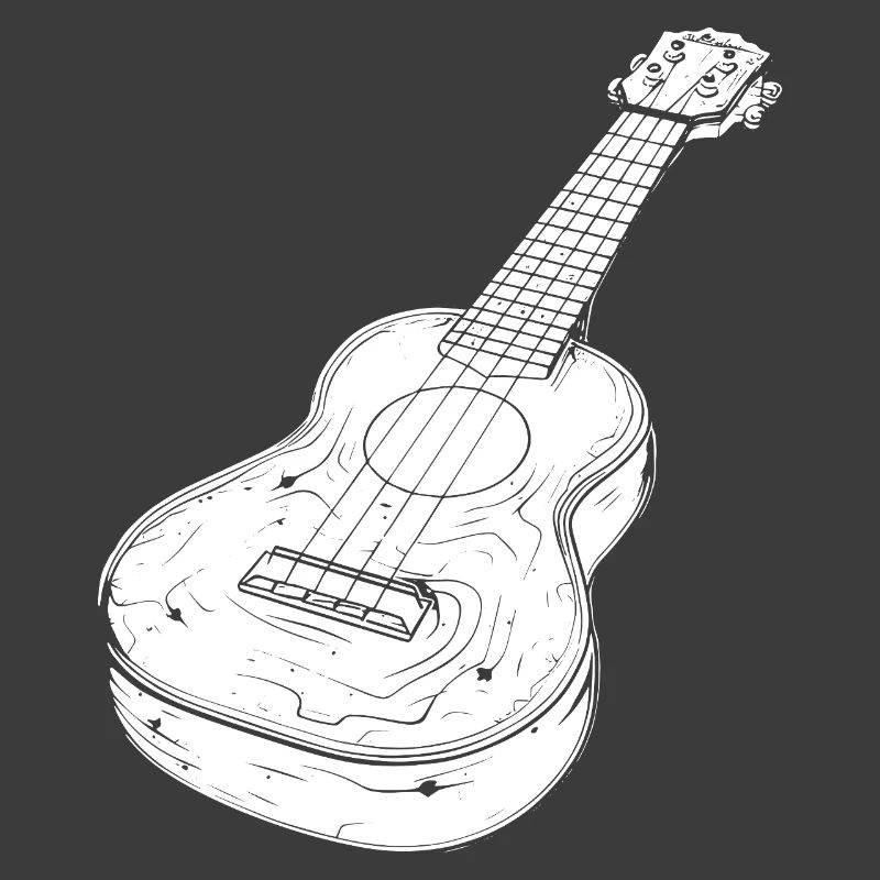 Ukulele Zeichnung