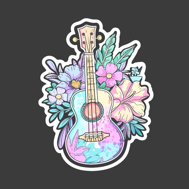 Ukulele Comic-Stil