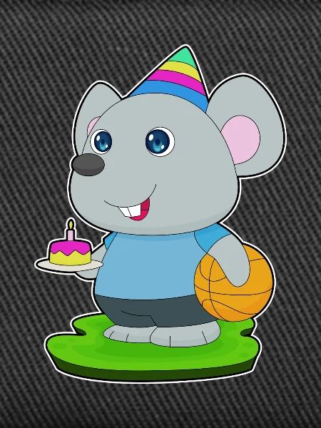 Mouse Birthday Basketball