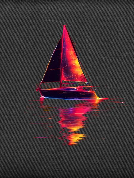 Sailing ship Retrowave