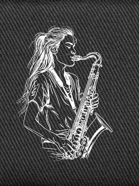 Female saxophonist