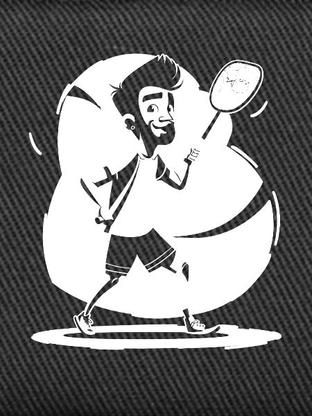 Badminton Player Sketch