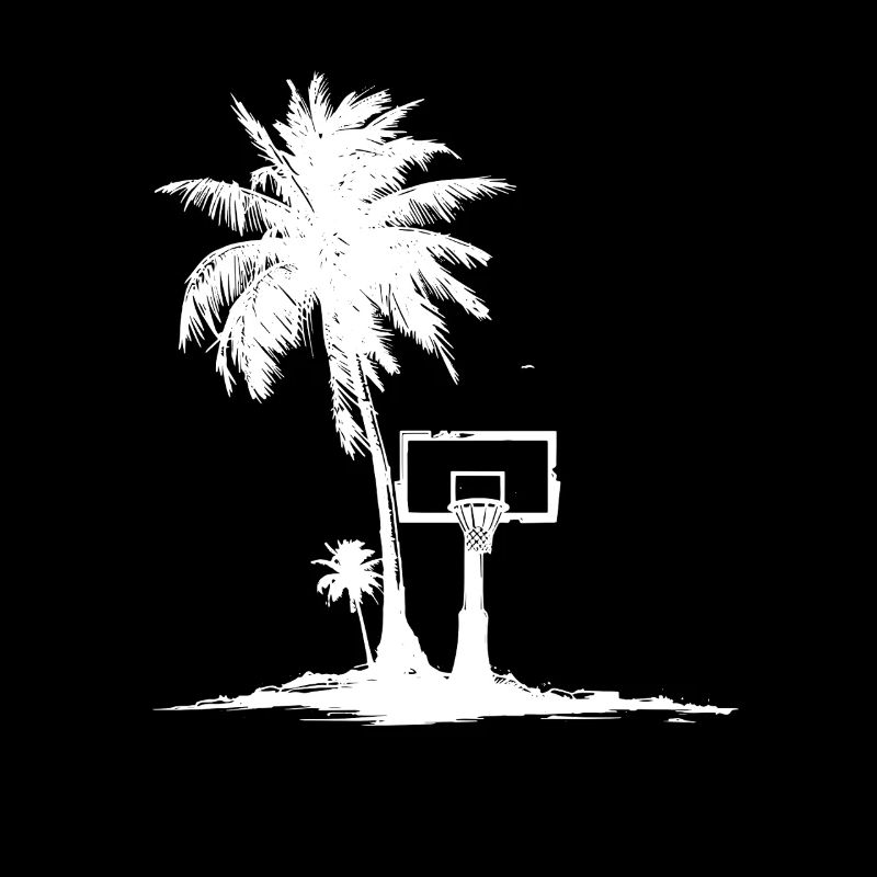 Basketball hoop graphic