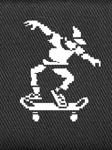 Skateur Pixel Graphique