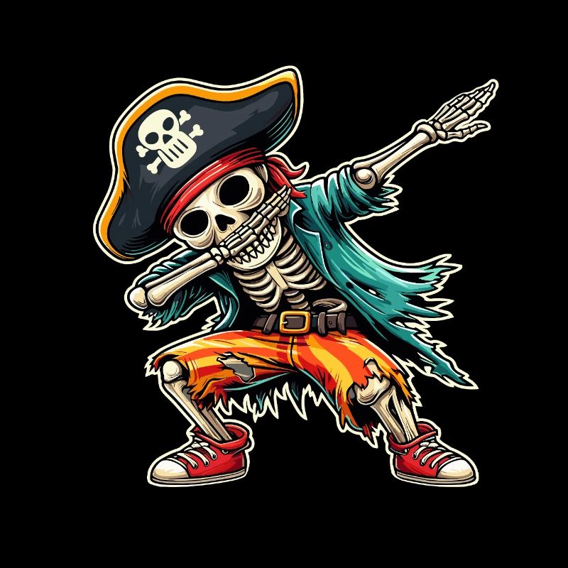 Carnaval Pirate Squelette Dabbing Chapeau Pirate Alaaf