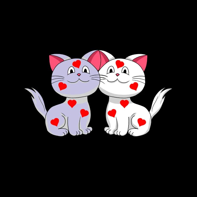 Coeurs de chat Coeurs Saint-Valentin Saint-Valentin Chats